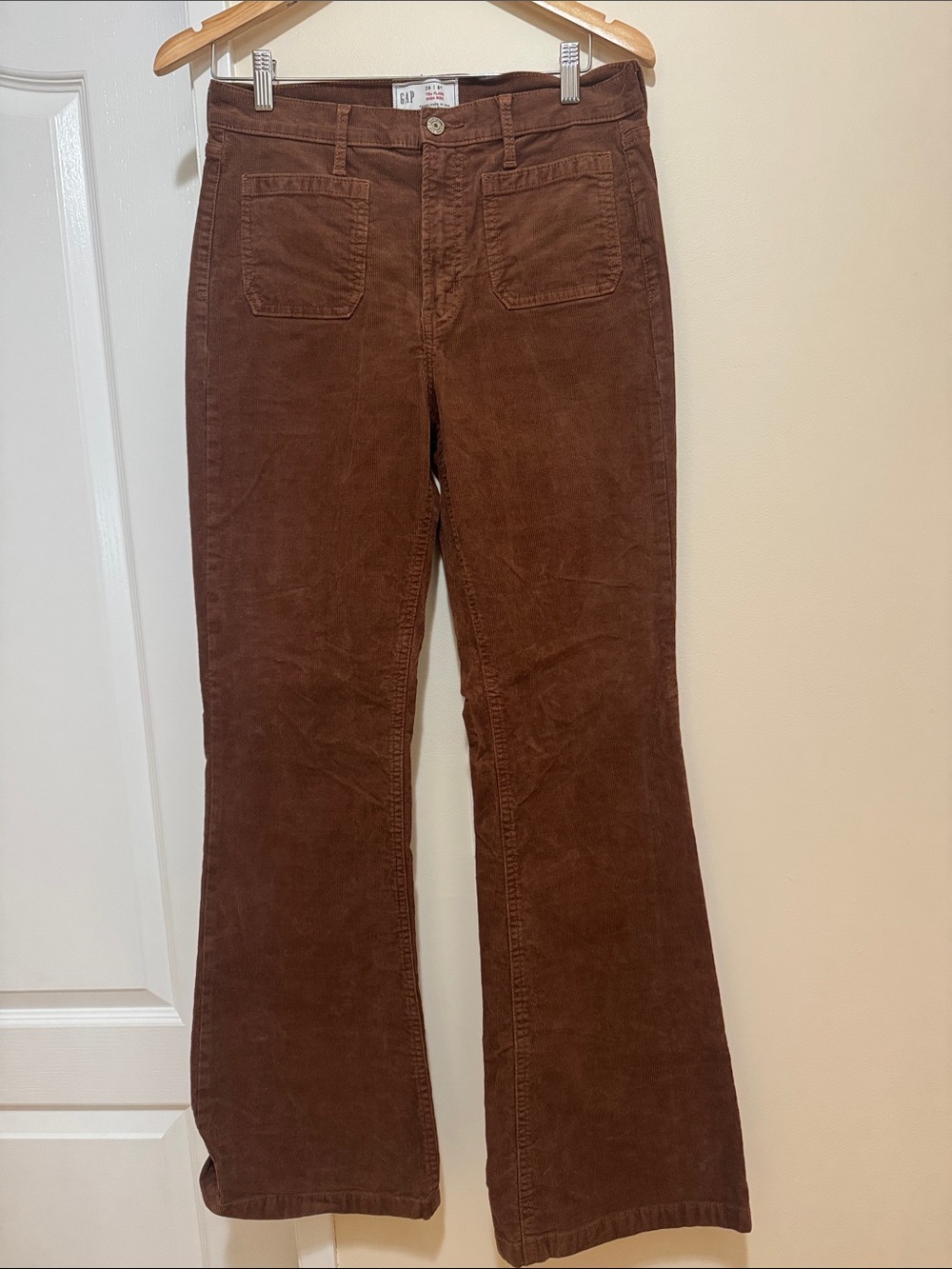 GAP Chestnut Brown Corduroy Flare Pants